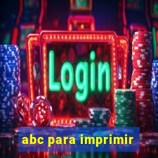 abc para imprimir